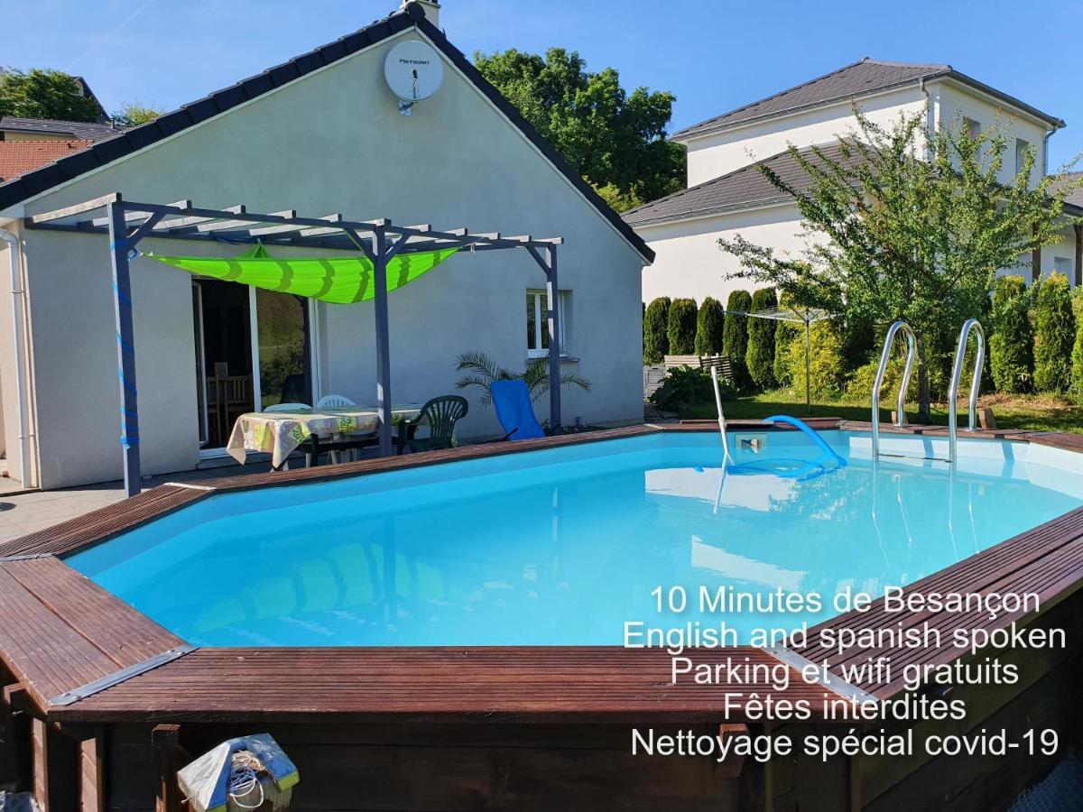 2 Vraies Chambres Privees Au Calme Dans Villa De Campagne Plain-Pied 105M2 Avec Piscine A Montfaucon Montfaucon  Exterior photo